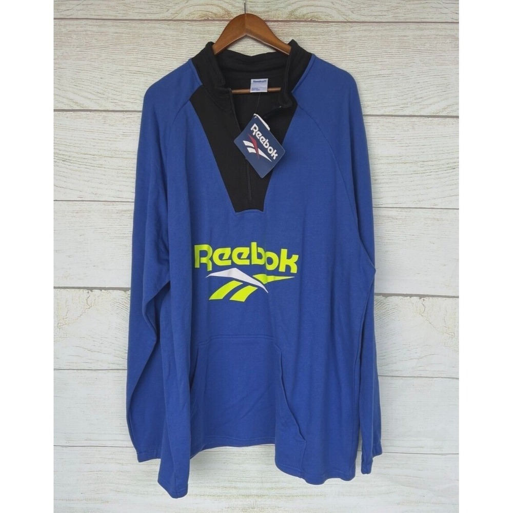 Reebok Classic Sweatshirt Mens 2XL (56" Chest ) French Terry Pullover Sweat New